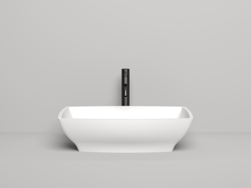 Раковина из искусственного камня S-Stone Salini GLORIA 1102204M 60х40 накладная цвет белый без отверстий под смеситель